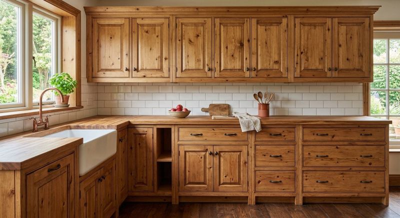 Pine Cabinets Installation in Bloomington, IN